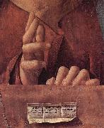 Antonello da Messina Salvator mundi, Detail Germany oil painting artist